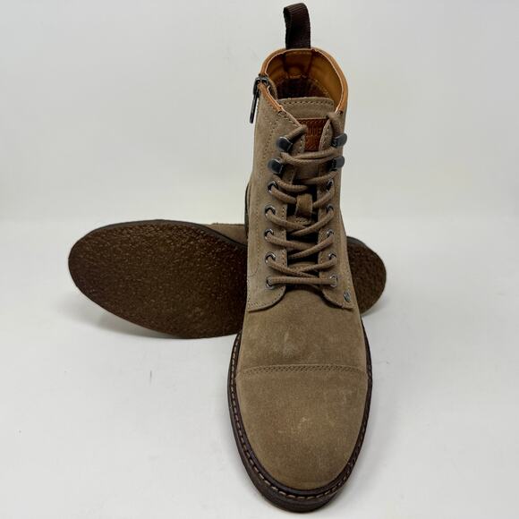 Steve Madden Ankle Boots Cap Toe Suede Brand New W/O Box Mens 9 Brown S-1539 main image 7